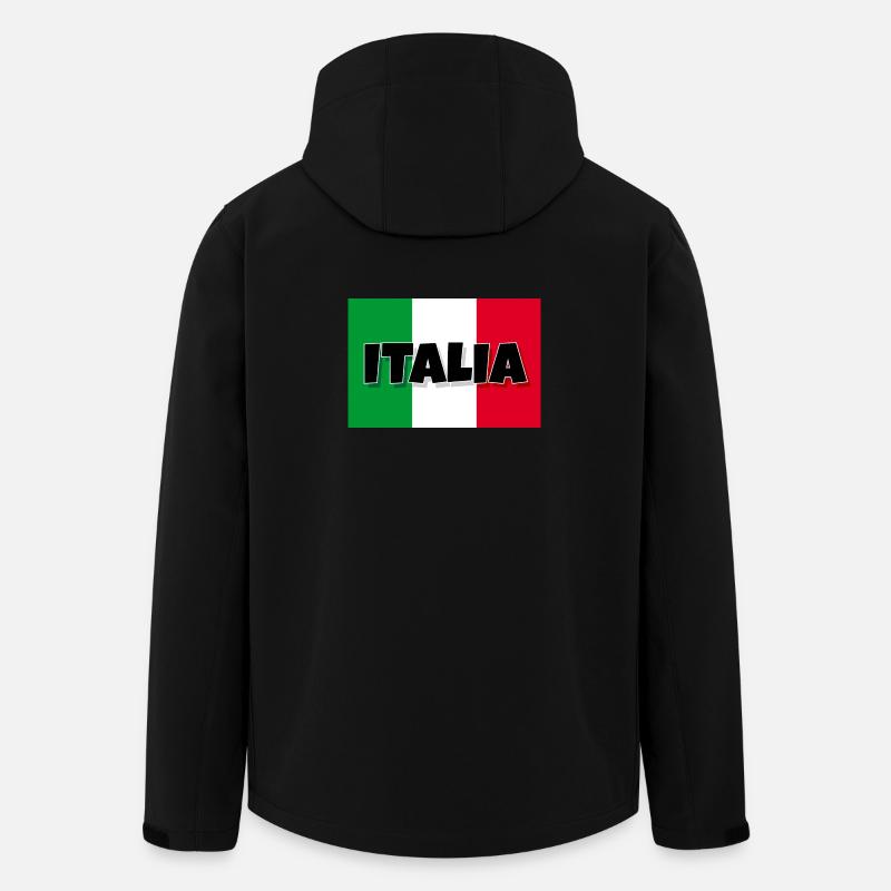 Italia - Flagge von Italien - Recycelte Männer Softshell-Jacke von Stanley/Stella - Schwarz