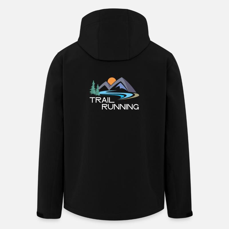 Trailrunning - Recycelte Männer Softshell-Jacke von Stanley/Stella - Schwarz