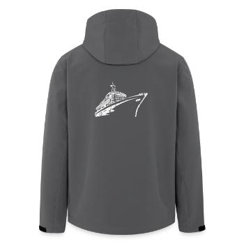 Bateau de croisière Navire de croisière Luxe - Veste softshell homme en polyester recyclé Stanley/Stella - charbon - Dos - AI Model Male 185 light (185cm)