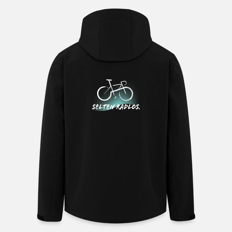 Selten Radlos - Fahrrad - Recycelte Männer Softshell-Jacke von Stanley/Stella - Schwarz