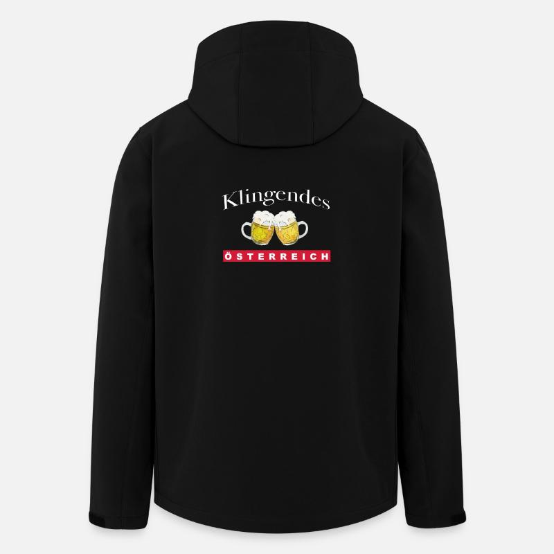 Klingendes Österreich - Bierkrüge - Recycelte Männer Softshell-Jacke von Stanley/Stella - Schwarz
