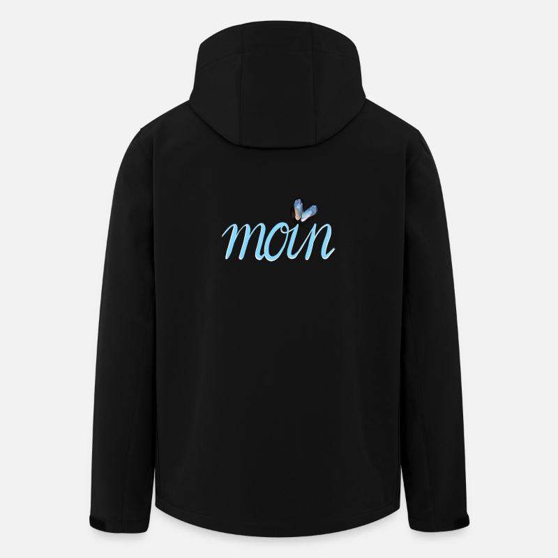 moin Nordsee Ostsee Meer - Recycelte Männer Softshell-Jacke von Stanley/Stella - Schwarz