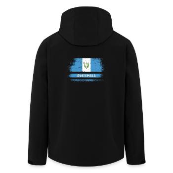 Drapeau du Guatemala - Veste softshell homme en polyester recyclé Stanley/Stella - noir - Dos - AI Model Male 185 light (185cm)