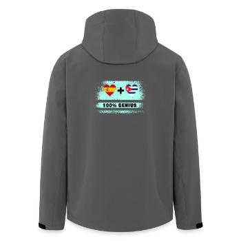 L’Espagne et Cuba font preuve de génie à 100% - Veste softshell homme en polyester recyclé Stanley/Stella - charbon - Dos - AI Model Male 185 light (185cm)