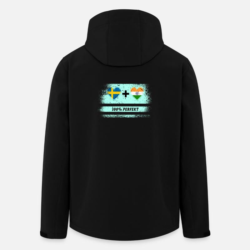 Indien und Schweden 100% perfekt / Geschenk - Recycelte Männer Softshell-Jacke von Stanley/Stella - Schwarz