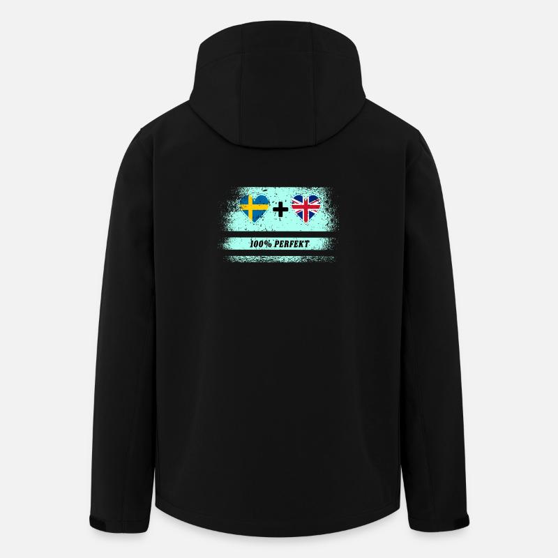 UK & Schweden 100% perfekt - Recycelte Männer Softshell-Jacke von Stanley/Stella - Schwarz
