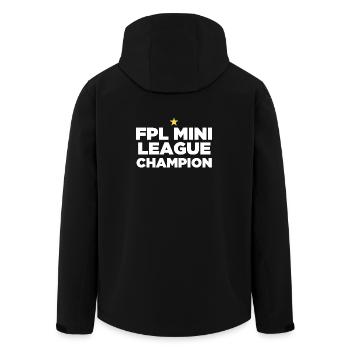 FPL League Champion (1 Star) - Men’s Recycled Softshell Jacket by Stanley/Stella - black - Back - AI Model Male 185 light (185cm)