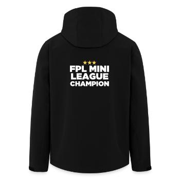 FPL League Champion (3 Stars) - Men’s Recycled Softshell Jacket by Stanley/Stella - black - Back - AI Model Male 185 light (185cm)
