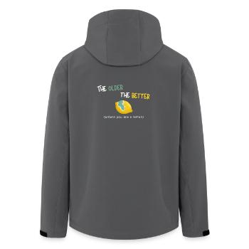 Plus vous êtes âgé, mieux c’est (sauf si vous êtes un citron) - Veste softshell homme en polyester recyclé Stanley/Stella - noir - Dos - AI Model Male 185 light (185cm)