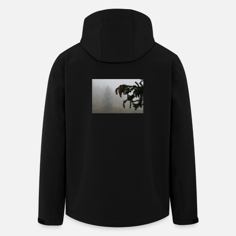 Nebelwald Zapfenzauber / Feldberg - Recycelte Männer Softshell-Jacke von Stanley/Stella - Schwarz