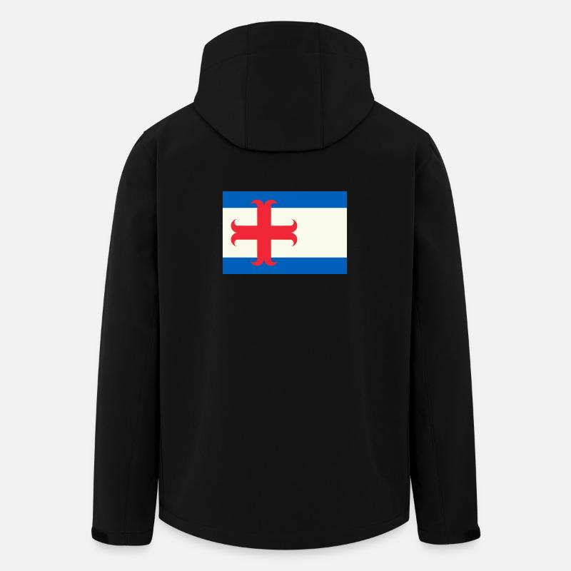 flag Zutphen - Men’s Recycled Softshell Jacket by Stanley/Stella - black