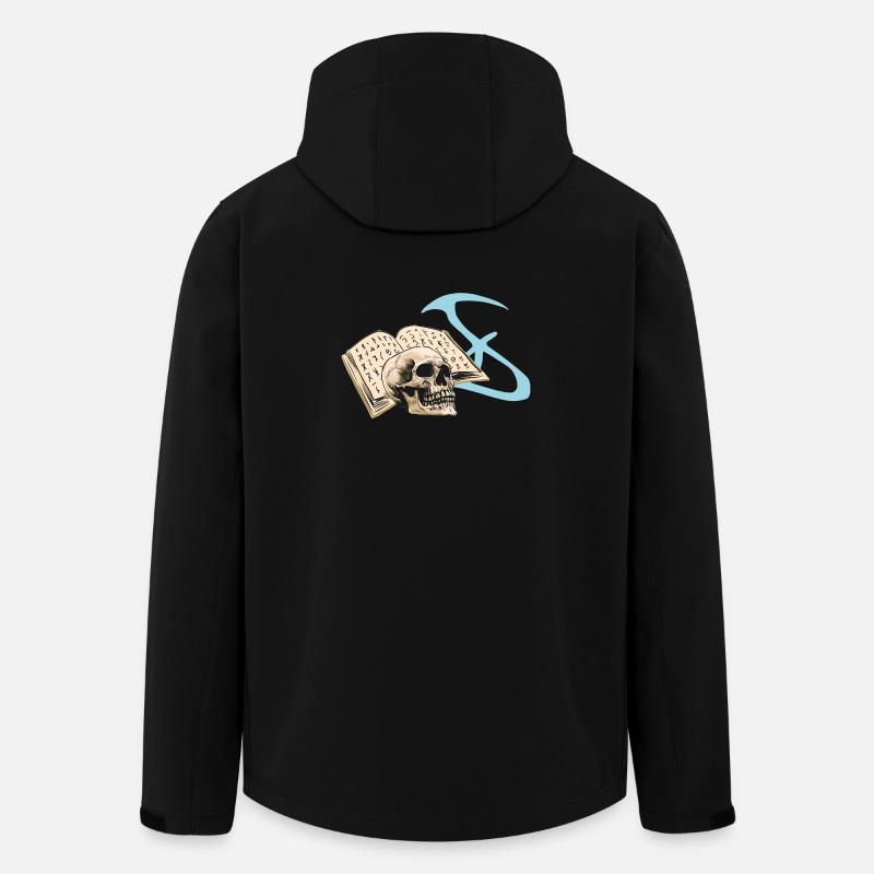 Menschenschädel, zauberbuch, vanitas, okkultistisc - Recycelte Männer Softshell-Jacke von Stanley/Stella - Schwarz