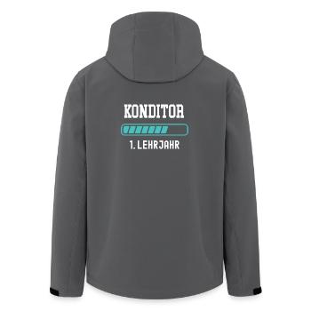 Confectioner training 1 year of apprenticeship 1st year of training - Men’s Recycled Softshell Jacket by Stanley/Stella - black - Back - AI Model Male 185 light (185cm)