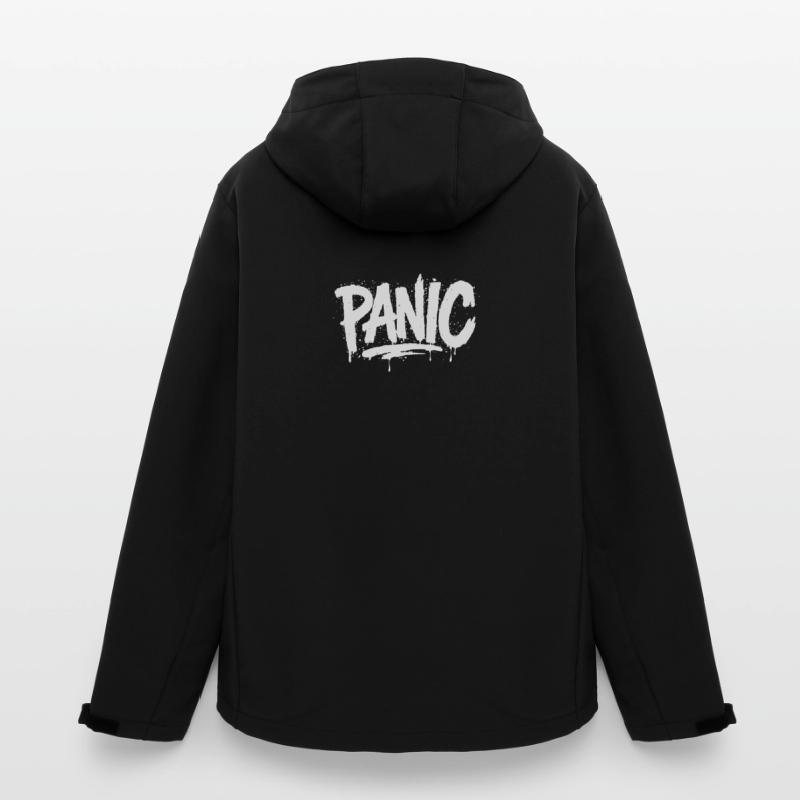 PANIC Expressive Grau-Ästhetik mit Risiko-Bothrin Recycelte Männer Softshell-Jacke von Stanley/Stella