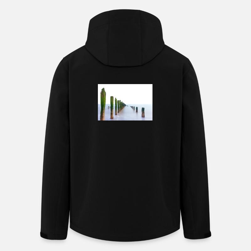 Langzeitbelichtungs-Spurn-Punkt - Recycelte Männer Softshell-Jacke von Stanley/Stella - Schwarz