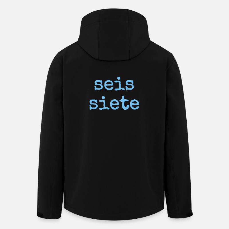 Seis Siete – Spanisch 67 - Recycelte Männer Softshell-Jacke von Stanley/Stella - Schwarz