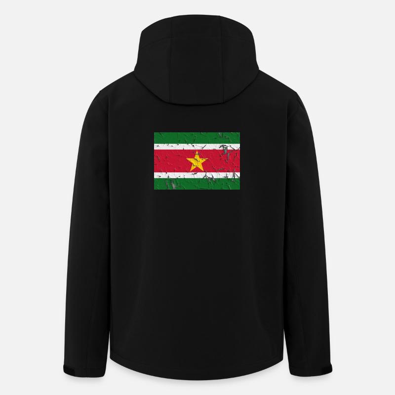 Suriname Suriname - Recycelte Männer Softshell-Jacke von Stanley/Stella - Schwarz