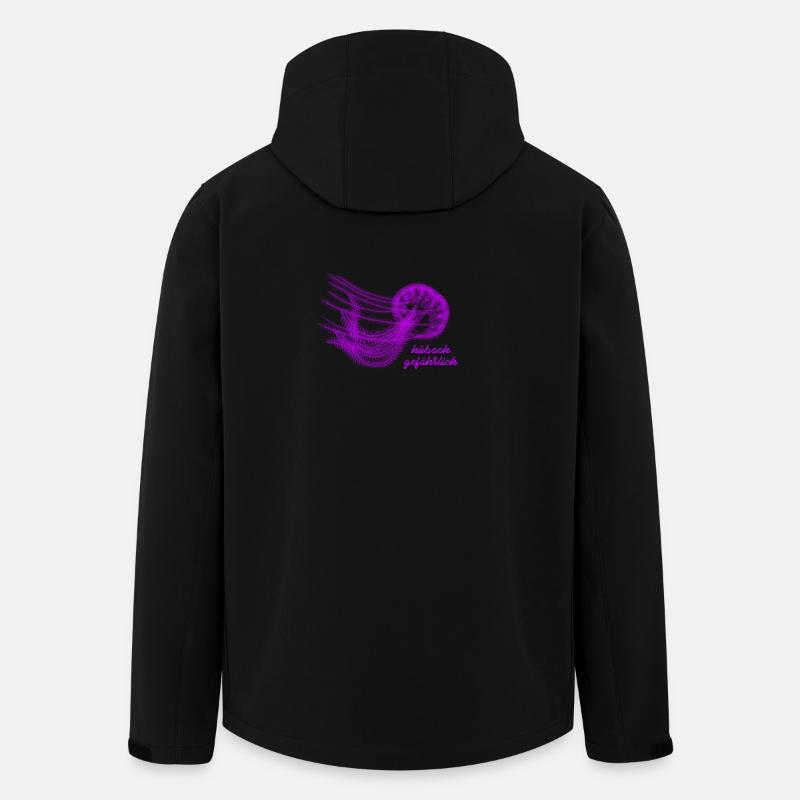 Qualle - hübsch gefährlich - Recycelte Männer Softshell-Jacke von Stanley/Stella - Schwarz