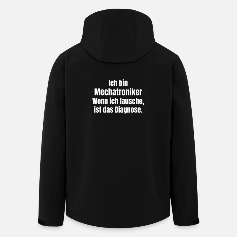 Mechatroniker Diagnose Lach - Recycelte Männer Softshell-Jacke von Stanley/Stella - Schwarz