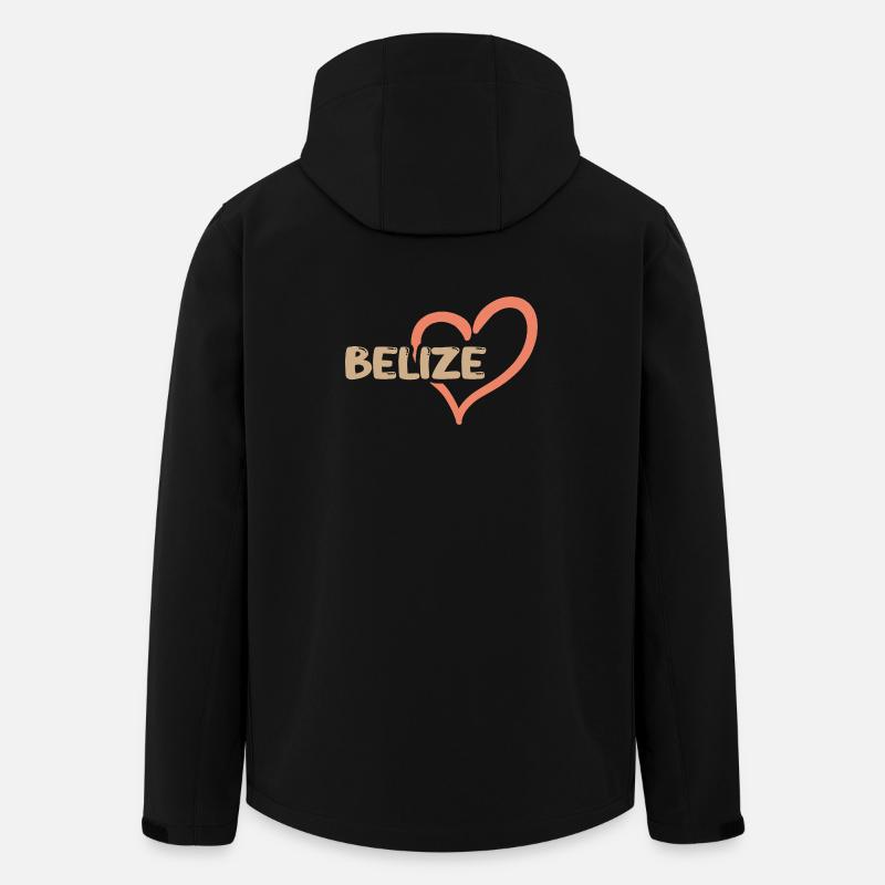 Belize sous le nom de Belize - Veste softshell homme en polyester recyclé Stanley/Stella - noir