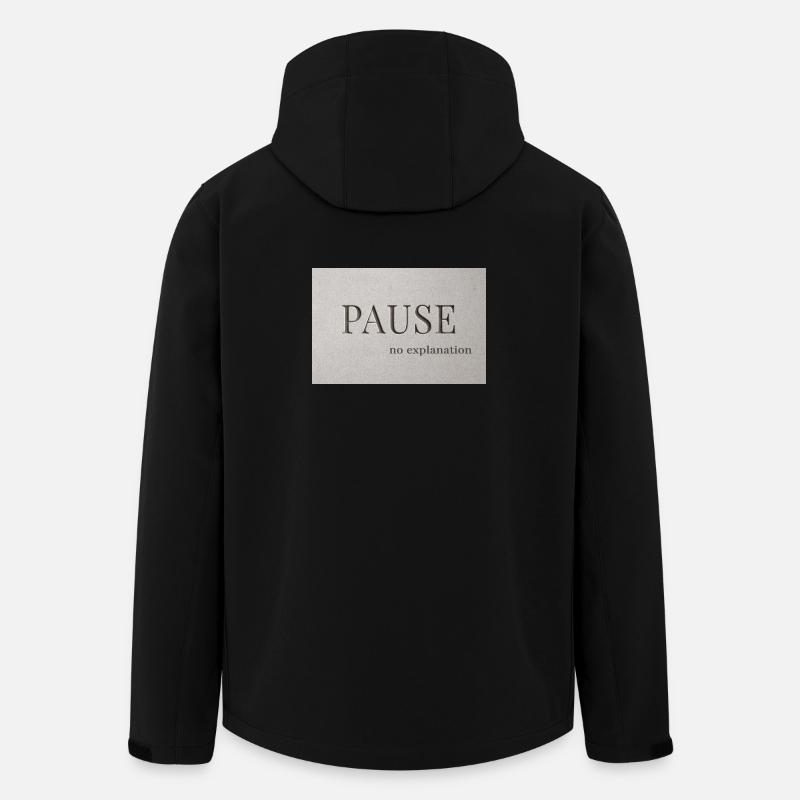 PAUSE – keine Erklärung - Recycelte Männer Softshell-Jacke von Stanley/Stella - Schwarz