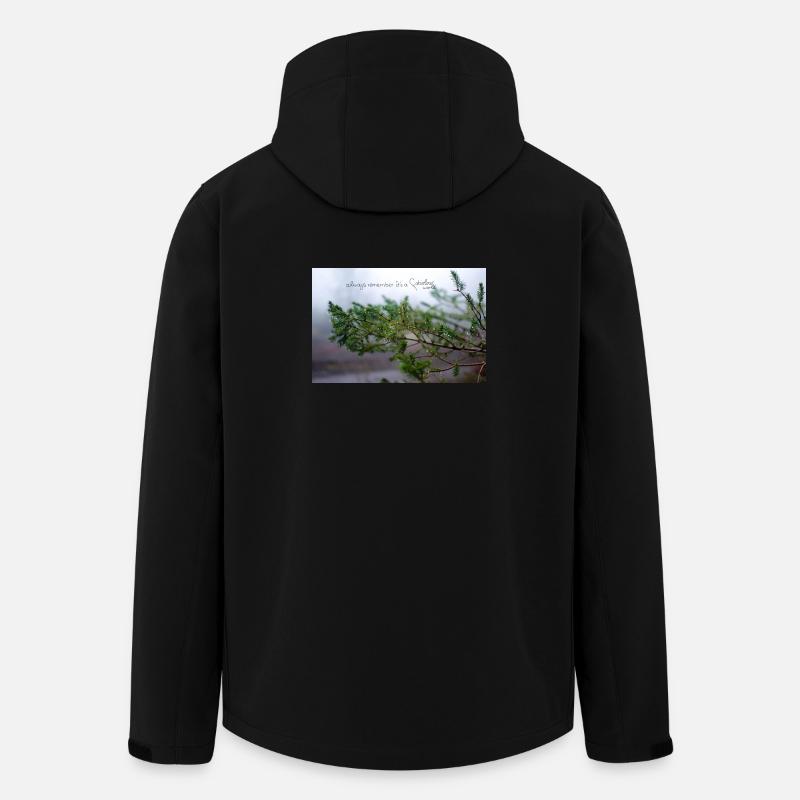 fabiolous world Regenzeit - Recycelte Männer Softshell-Jacke von Stanley/Stella - Schwarz