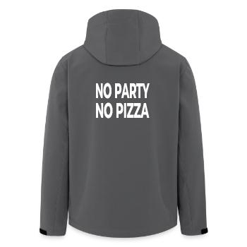 Party - Men’s Recycled Softshell Jacket by Stanley/Stella - black - Back - AI Model Male 185 light (185cm)
