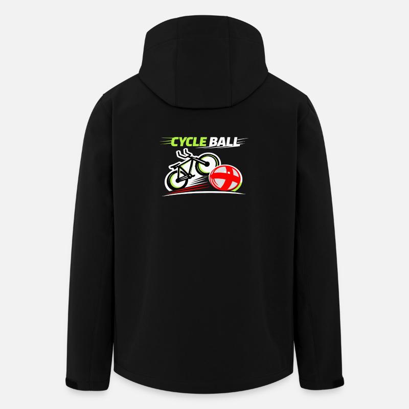 Cycling ball, cycleball, indoor cycling - Men’s Recycled Softshell Jacket by Stanley/Stella - black