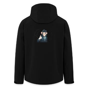 Singe - Veste softshell homme en polyester recyclé Stanley/Stella - noir - Dos - AI Model Male 185 light (185cm)
