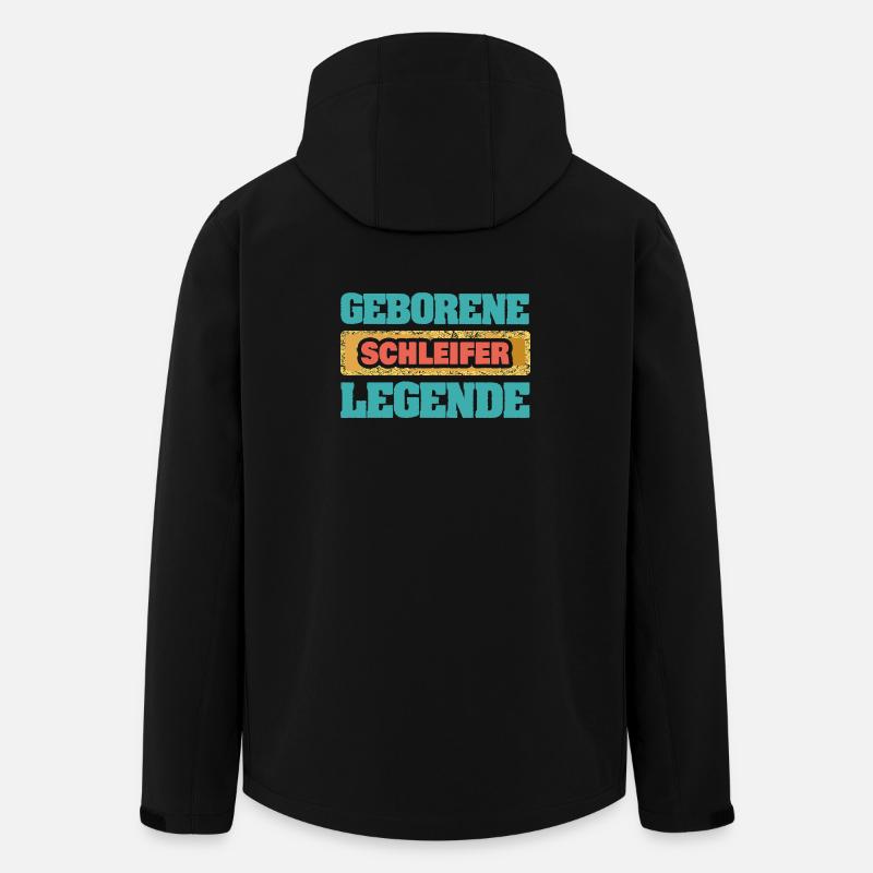 Legende Schleifer - Recycelte Männer Softshell-Jacke von Stanley/Stella - Schwarz