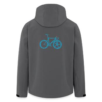 KOLESO « BASEŃ » - Veste softshell homme en polyester recyclé Stanley/Stella - noir - Dos - AI Model Male 185 light (185cm)