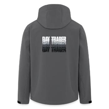 Day Trader Marché boursier Trader boursier - Veste softshell homme en polyester recyclé Stanley/Stella - noir - Dos - AI Model Male 185 light (185cm)