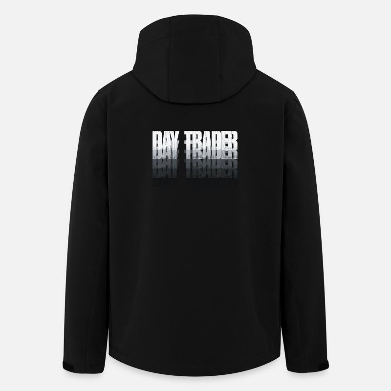 Day Trader Marché boursier Trader boursier - Veste softshell homme en polyester recyclé Stanley/Stella - noir