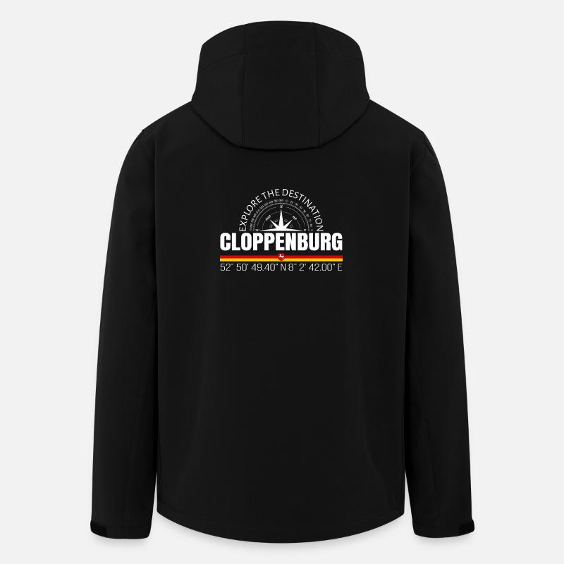 Cloppenburg - Recycelte Männer Softshell-Jacke von Stanley/Stella - Schwarz