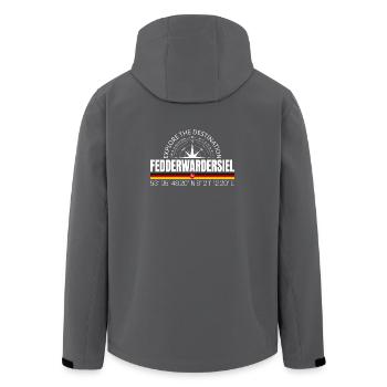 Fedderwardersiel - Recycelte Männer Softshell-Jacke von Stanley/Stella - Anthrazit - Hinten - AI Model Male 185 light (185cm)