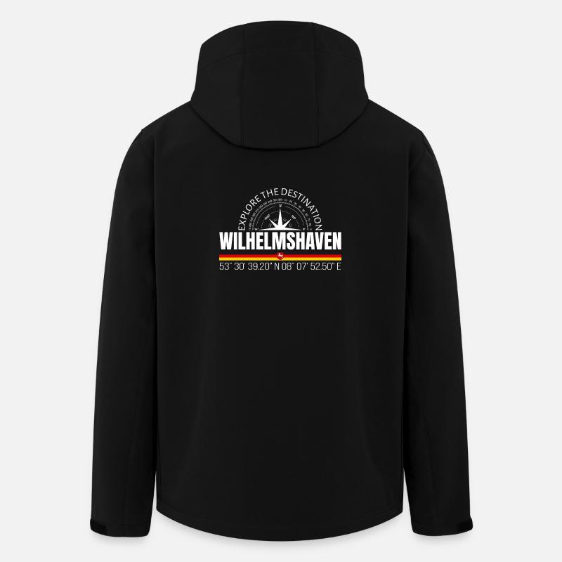 Wilhelmshaven - Veste softshell homme en polyester recyclé Stanley/Stella - noir