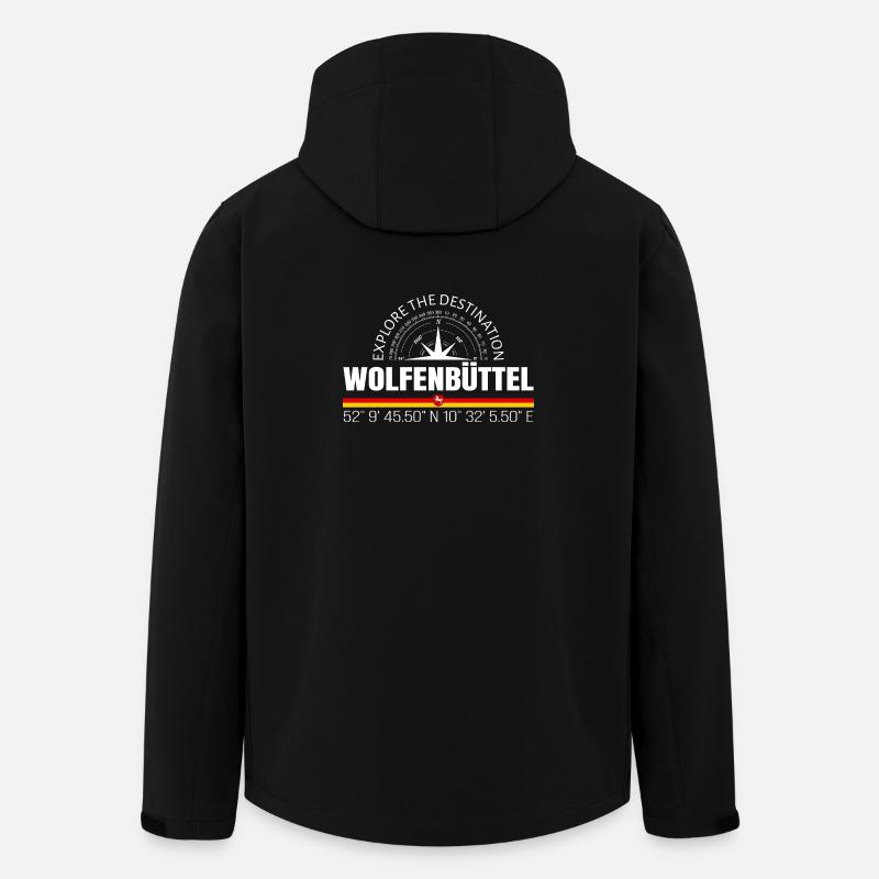 Wolfenbüttel - Recycelte Männer Softshell-Jacke von Stanley/Stella - Schwarz