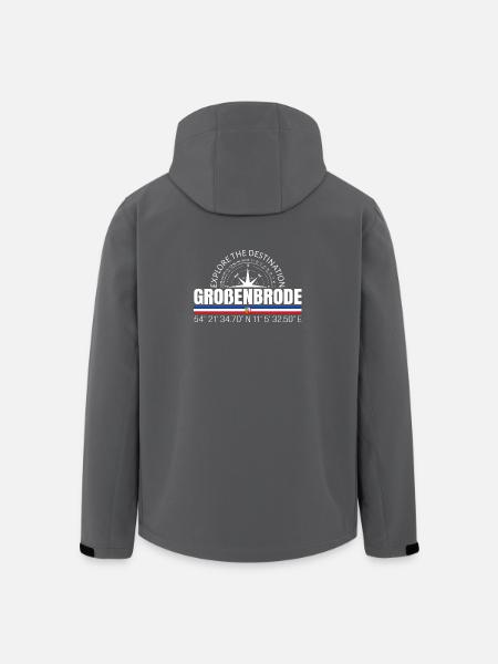 Großenbrode - Veste softshell homme en polyester recyclé Stanley/Stella - noir