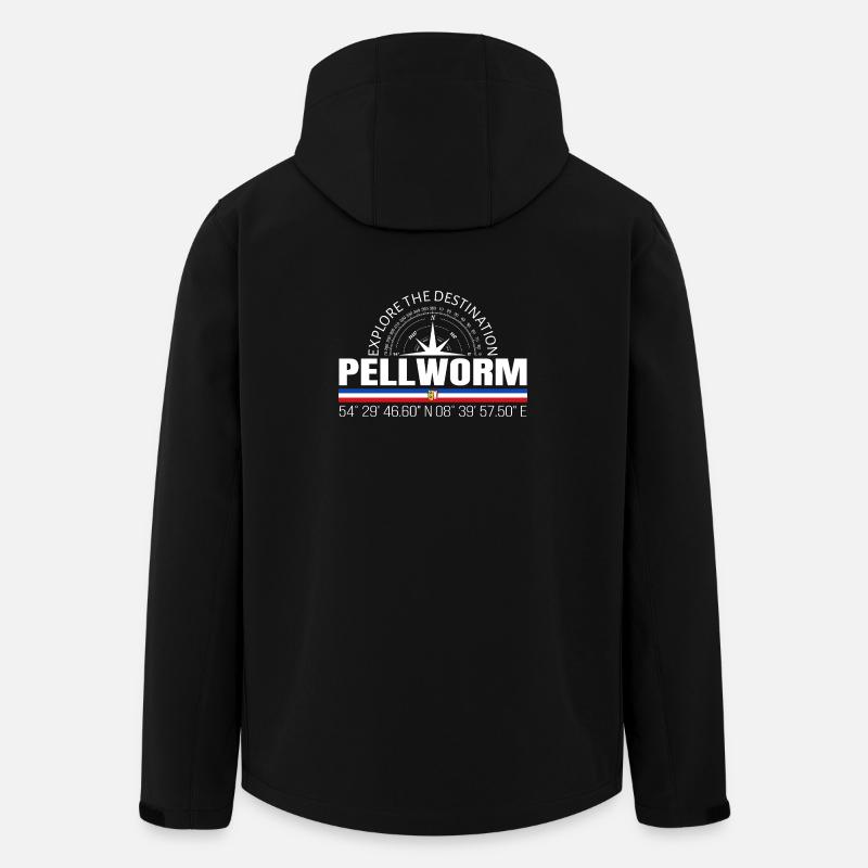 Pellworm - Recycelte Männer Softshell-Jacke von Stanley/Stella - Schwarz