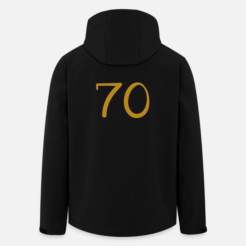 70 - Men’s Recycled Softshell Jacket by Stanley/Stella - black