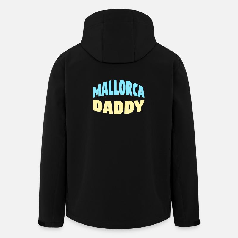 Papa de Majorque - Veste softshell homme en polyester recyclé Stanley/Stella - noir