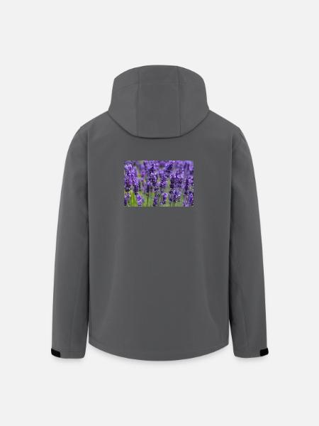 Lavender Field Dreamscape - Men’s Recycled Softshell Jacket by Stanley/Stella - black
