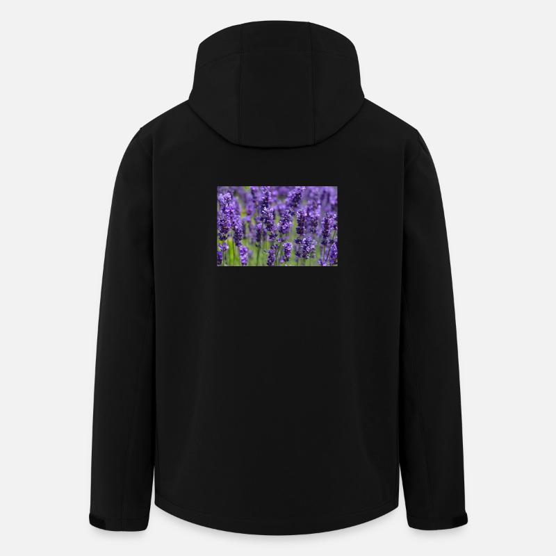 Lavender Field Dreamscape - Men’s Recycled Softshell Jacket by Stanley/Stella - black