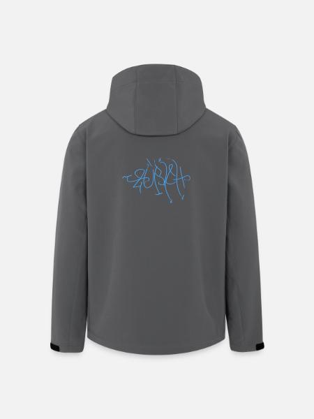 Zurich Street Art - Men’s Recycled Softshell Jacket by Stanley/Stella - black