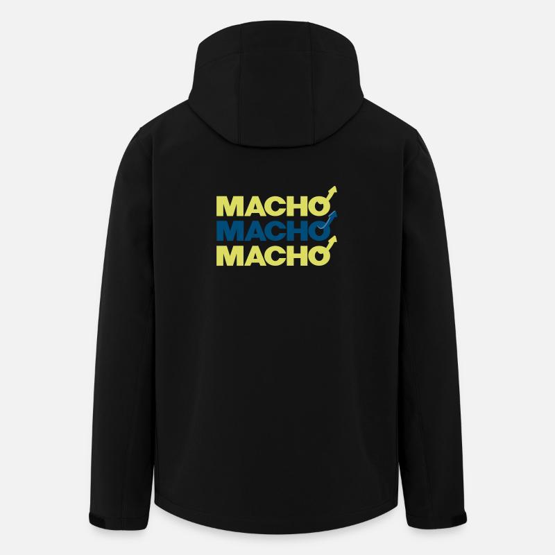 Macho - Recycelte Männer Softshell-Jacke von Stanley/Stella - Schwarz