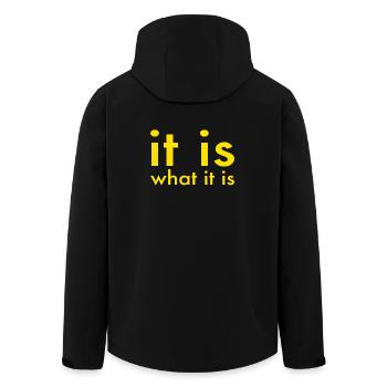 C’EST CE QUE C’EST - Veste softshell homme en polyester recyclé Stanley/Stella - noir - Dos - AI Model Male 185 light (185cm)