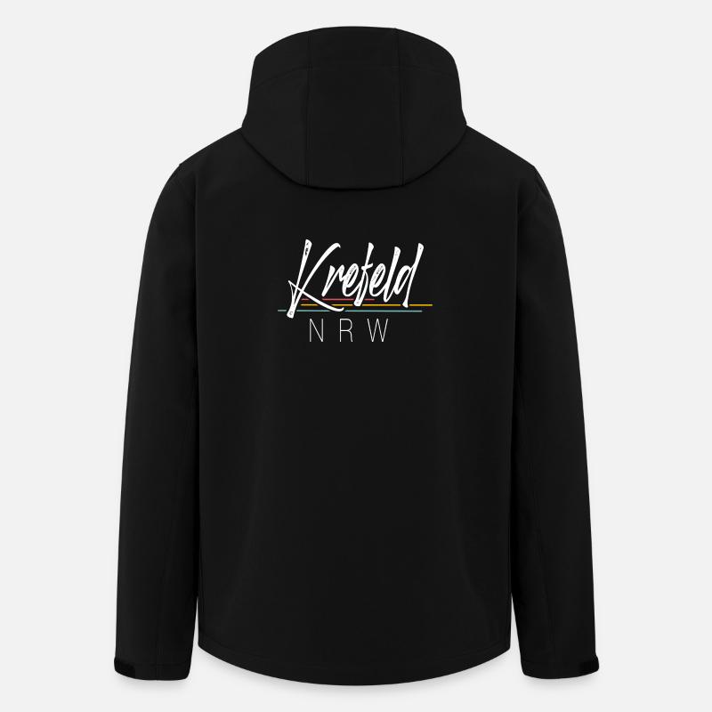 Krefeld Nrw - Recycelte Männer Softshell-Jacke von Stanley/Stella - Schwarz