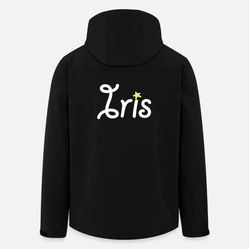 Iris - Recycelte Männer Softshell-Jacke von Stanley/Stella - Schwarz