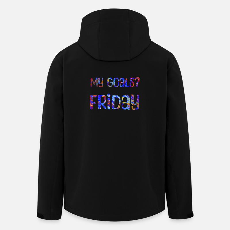 My Goals? Friday - My goal? Friday - Men’s Recycled Softshell Jacket by Stanley/Stella - black