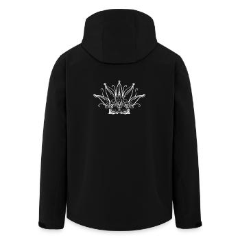Couronne de carnaval de carnaval de Fool’s Cap - Veste softshell homme en polyester recyclé Stanley/Stella - noir - Dos - AI Model Male 185 light (185cm)